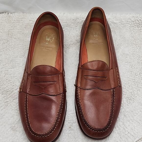 COLE HAAN STYLE: PINCH GRAND PENNY LOAFERS PAPAYA LEATHER MENS 11.0 VGUC ELEGANT main image 12